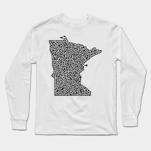 State of Minnesota Maze Long Sleeve T-Shirt